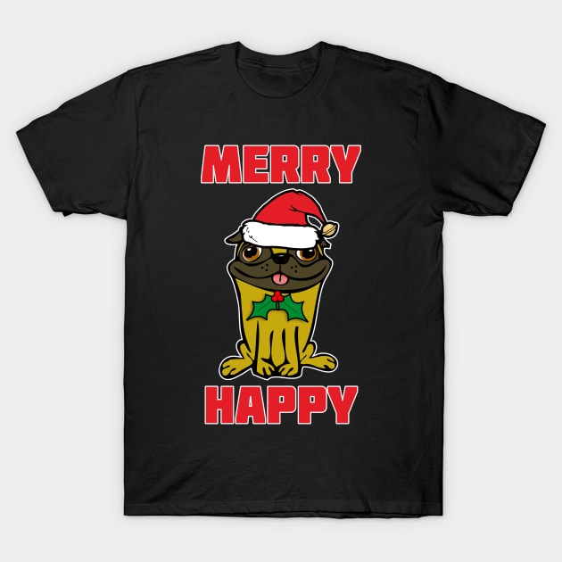 Christmas Pup T-Shirt by RockettGraph1cs